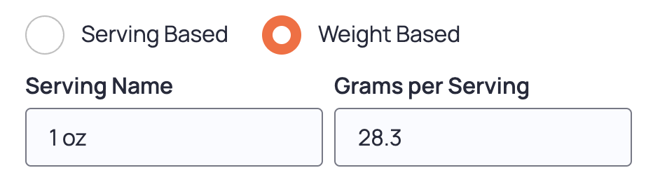 Set Cooked Recipe Weight – Cronometer