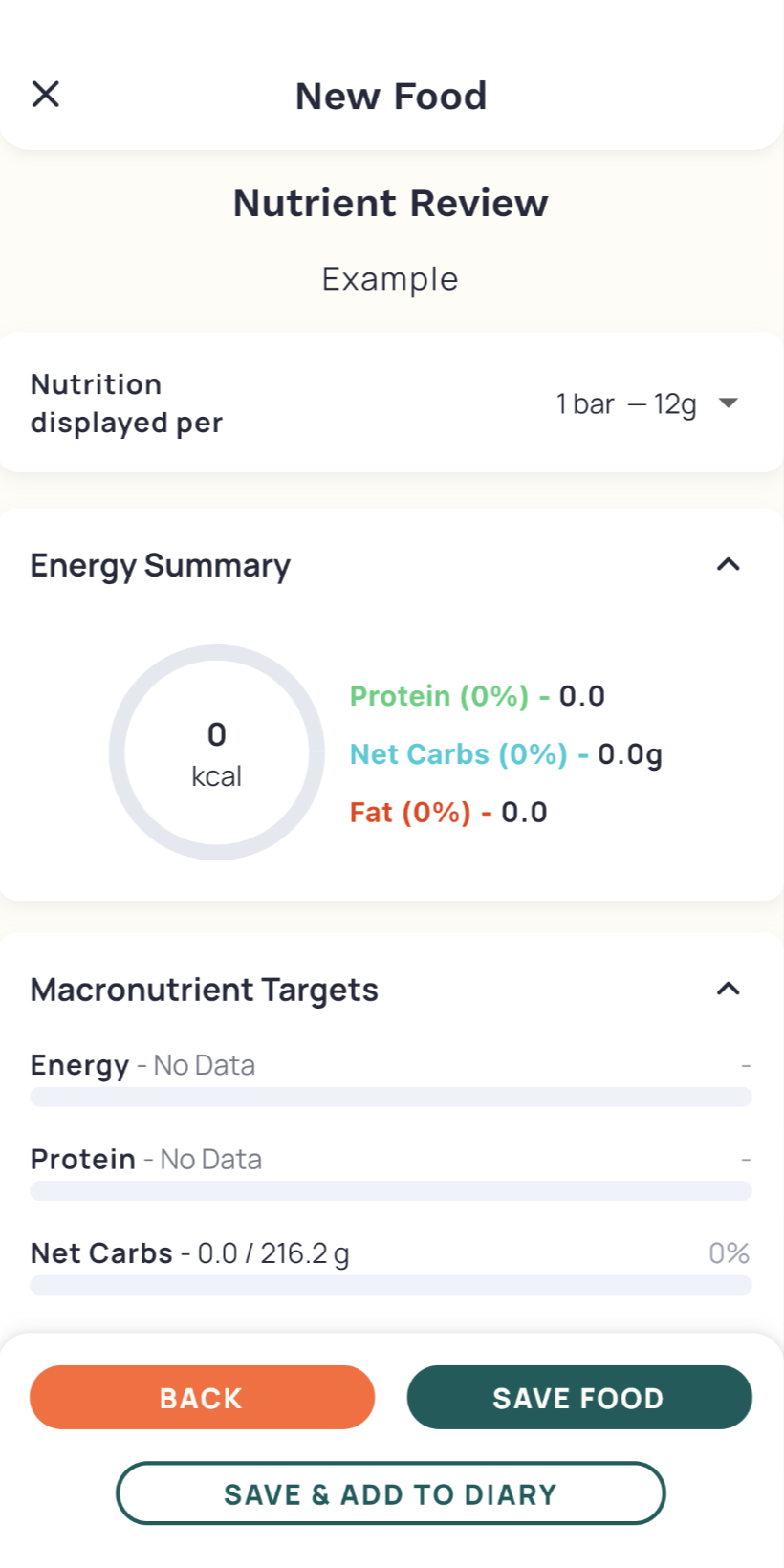 Set Cooked Recipe Weight – Cronometer