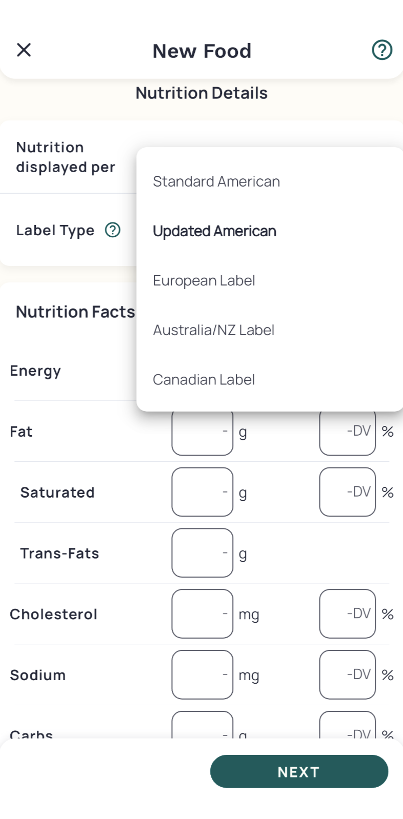 Set Cooked Recipe Weight – Cronometer